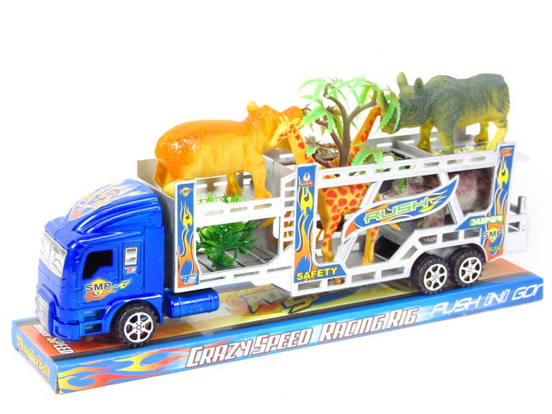 Friction Tow Truck Tow Animal（2C） toys