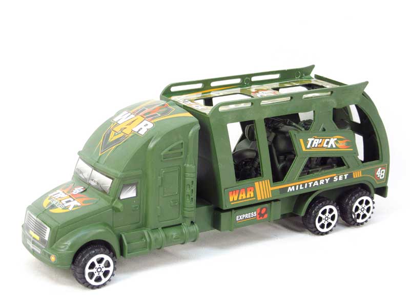 Friction Truck Tow Motorcycle toys