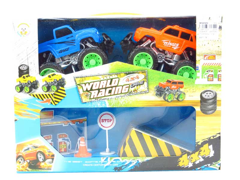 Friction Cross-country Car Set(2in1) toys