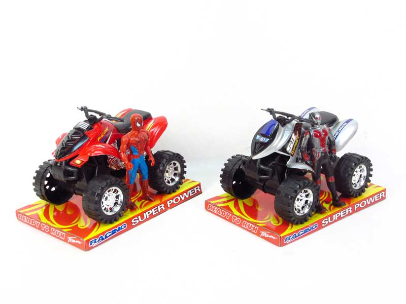 Friction Motorcycle & Super Man W/L(2S2C) toys