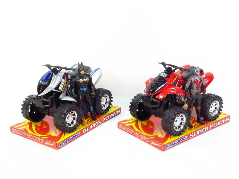 Friction Motorcycle & Super ManW/L(2S2C) toys