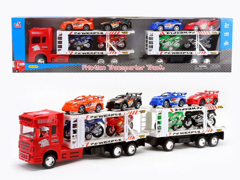 Friction Double Deck Tow Truck(3C) toys