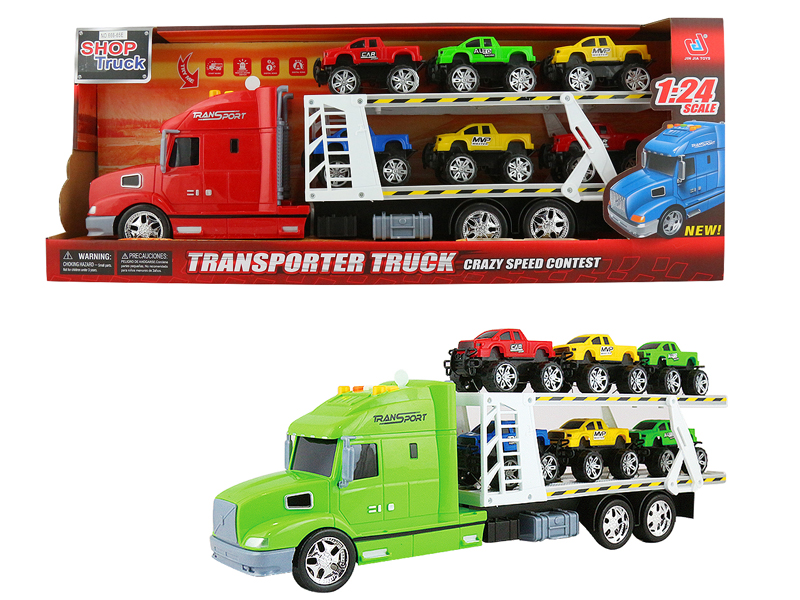 Friction Truck Tow Car W/L_S toys