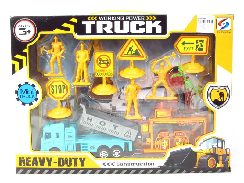 Friction Construction Truck Set(2S2C) toys