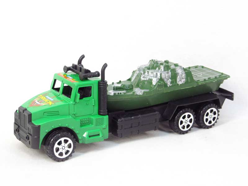Friction Truck Tow Boat(2C) toys