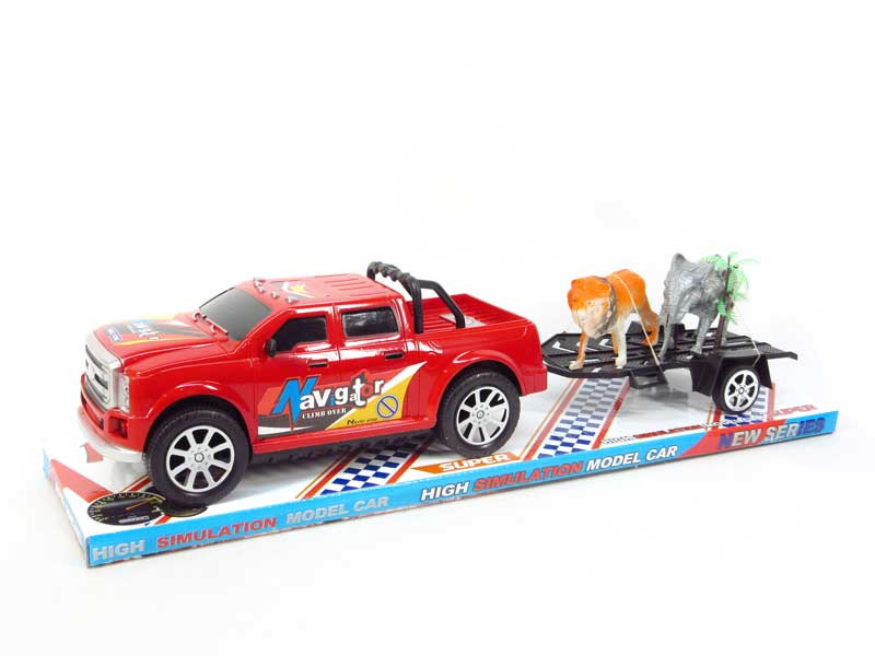 Friction Truck Tow Animalr(2C) toys