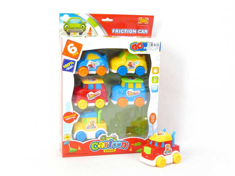 Friction Car(6in1) toys
