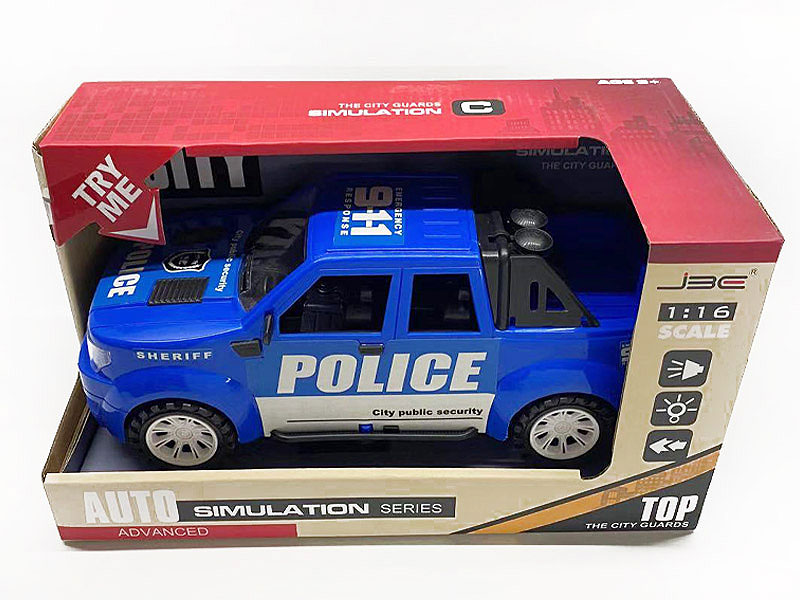 Friction Police Car W/L_M toys