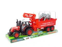 Friction Farmer Truck Tow Elephant