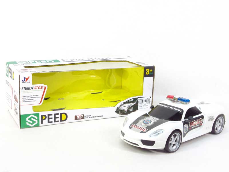 1:16 Friction Police Car W/L_M toys