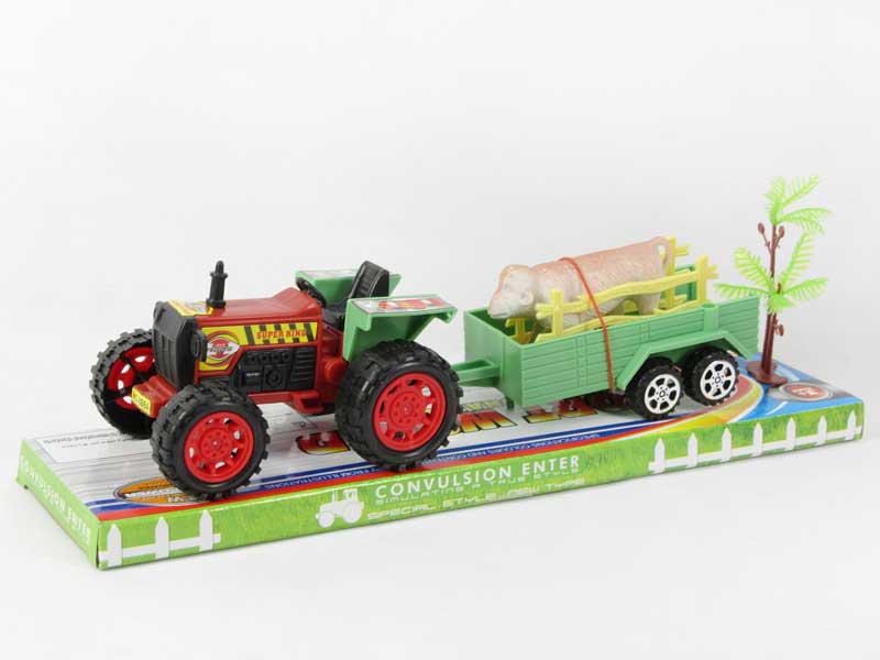 Friction Farmer Truck Tow Animals toys