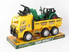 Friction Construction Truck Tow Free Wheel Farmer Car(4S)