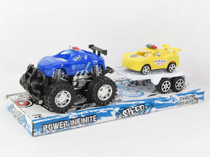 Friction Cross-country Police Car Tow Sport Car(4S) toys