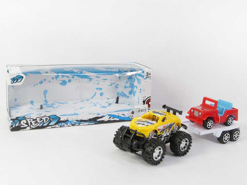 Friction Cross-country Racing Car Tow Jeep(4S) toys