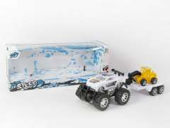 Friction Cross-country Racing Car Tow Construction Truck(4S)