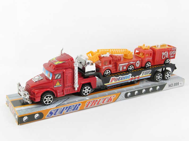 Friction Truck Tow Fire Brigade(3C) toys