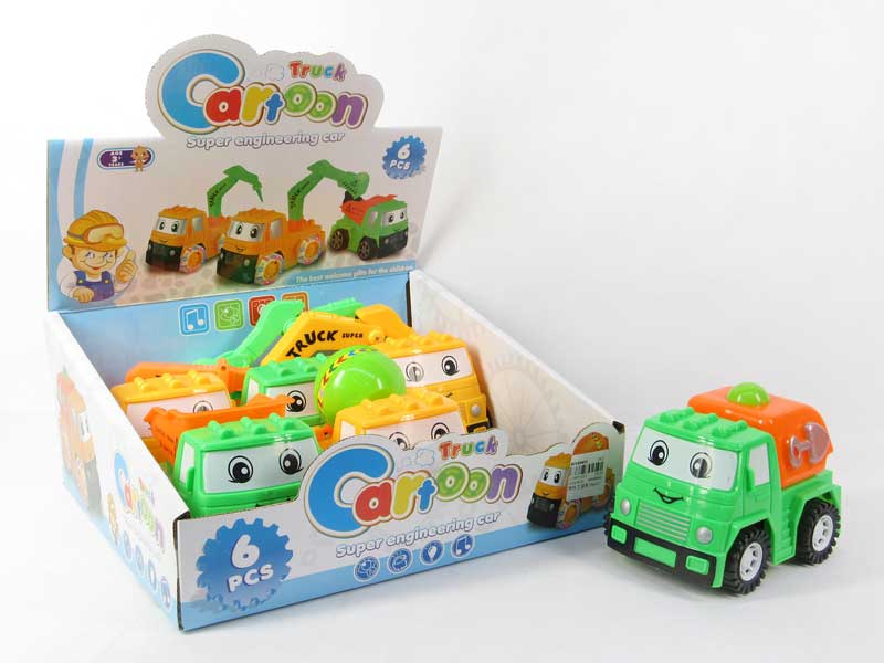 Friction Construction Truck(6pcs) toys