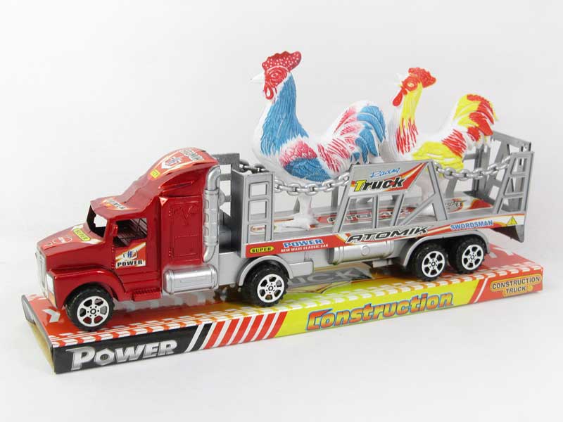Friction Truck Tow Rooster(2C) toys