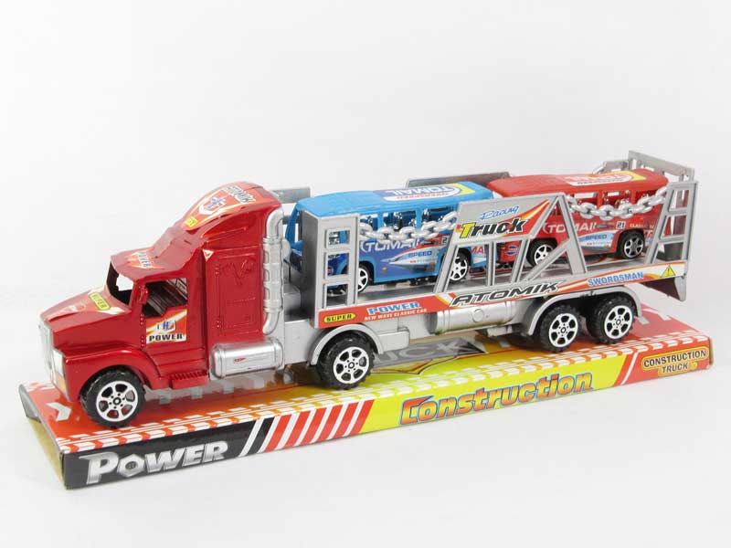 Friction Truck Tow Bus(2C) toys