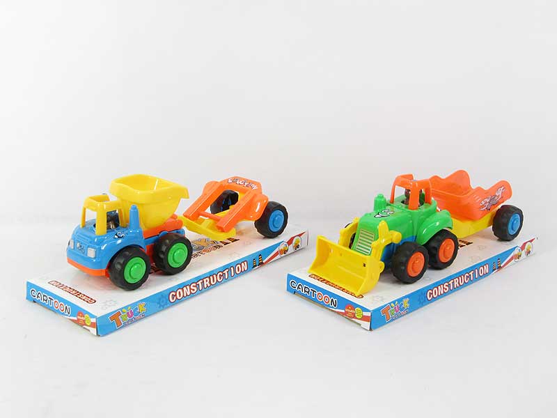Friction Construction Truck(2S4C) toys