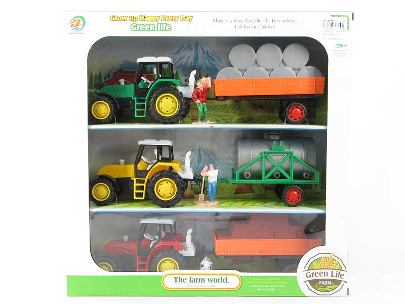 Friction Farmer Truck Set(3in1) toys