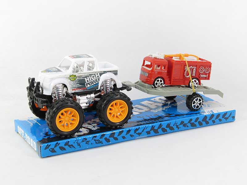 Friction Truck Tow Fire Engine(3C) toys