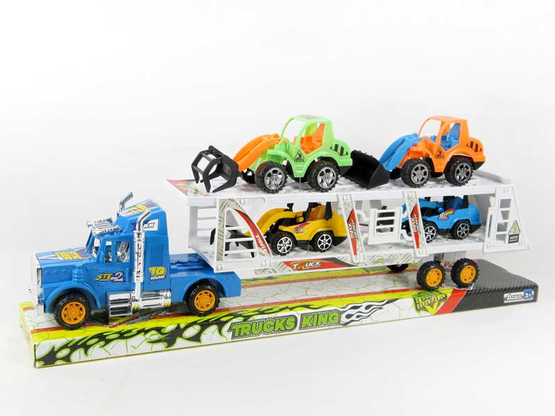 Friction Truck Tow Free Wheel Car(3C) toys