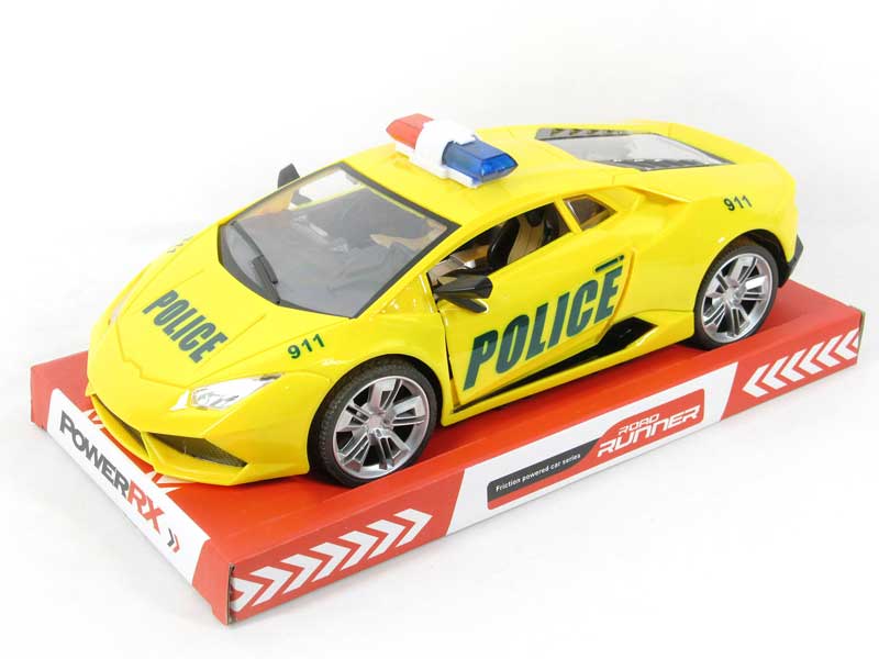 1:18 Friction Police Car(2C) toys