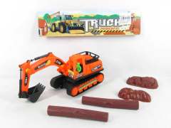 Friction Construction Truck Set(2C)