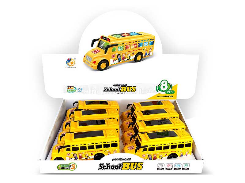 Friction Schoolbus(8pcs) toys