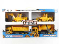 Friction Construction Truck W/S(4in1)