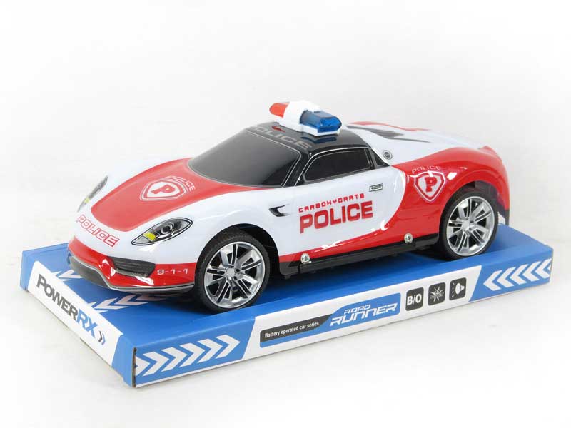 1:18 Friction Police Car W/L_M(2C) toys