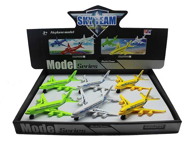 Friction Airplane W/L_S(6pcs) toys