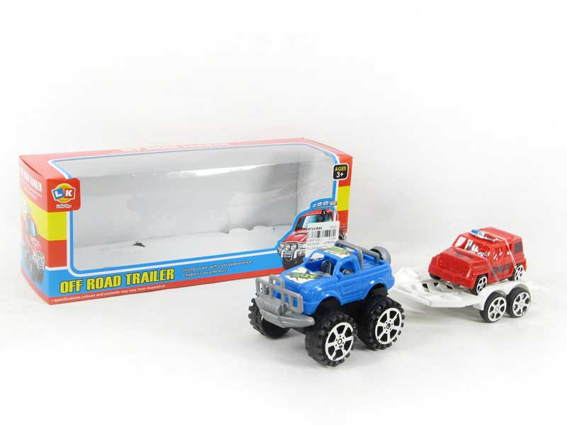 Friction Truck Tow Police Car(2S) toys