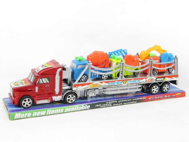 Friction Truck Tow Pull Back Construction Truck(2C) toys
