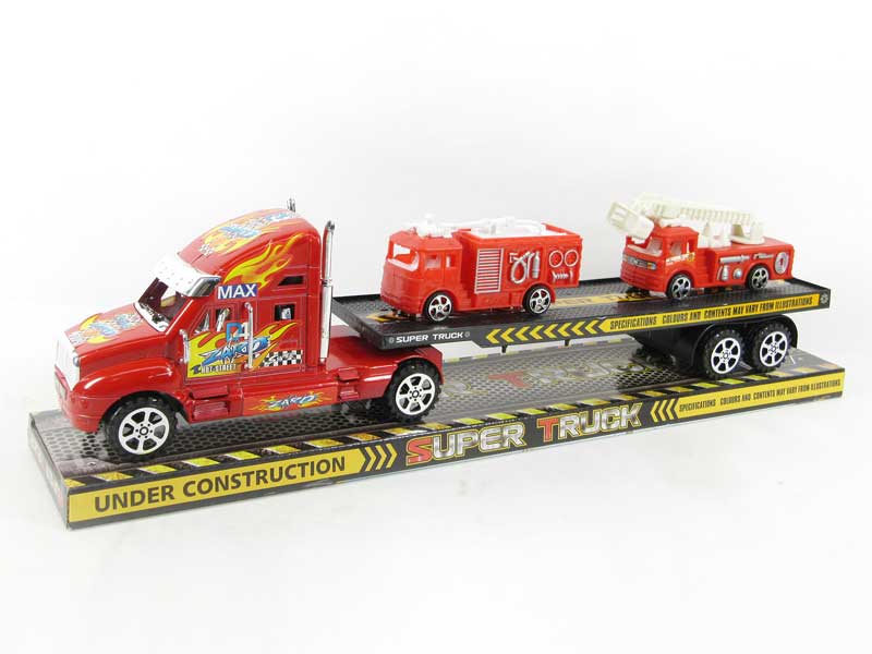 Friction Truck Tow Free Wheel Fire Engine(2C) toys
