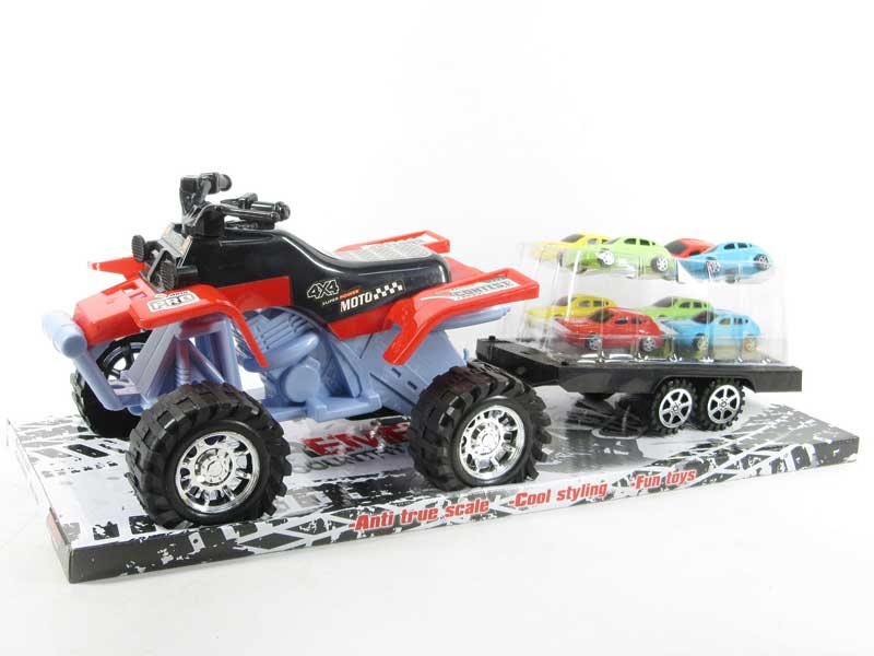 Friction Motorcycle Tow Truck toys