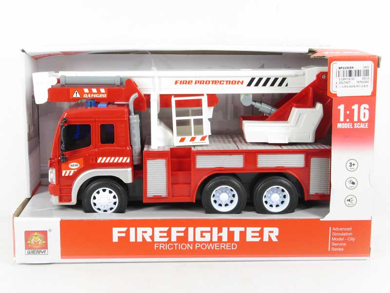 1:16 Friction Fire Engine W/L_M toys