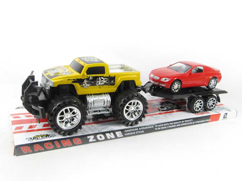 Friction Cross-country Truck Tow Car toys