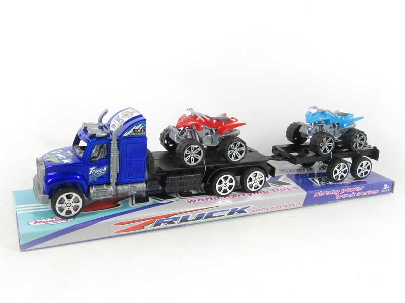 Friction Truck Tow Motorcycle(2C) toys