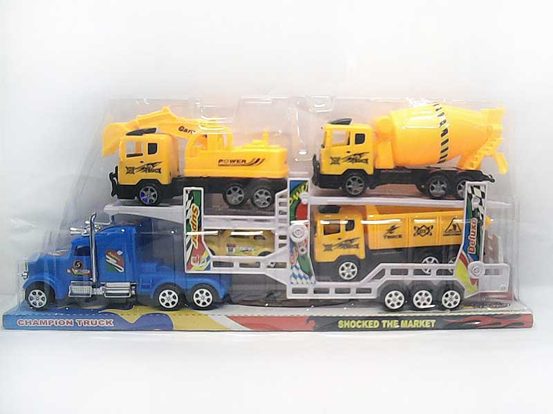 Friction Double Deck Trailer toys