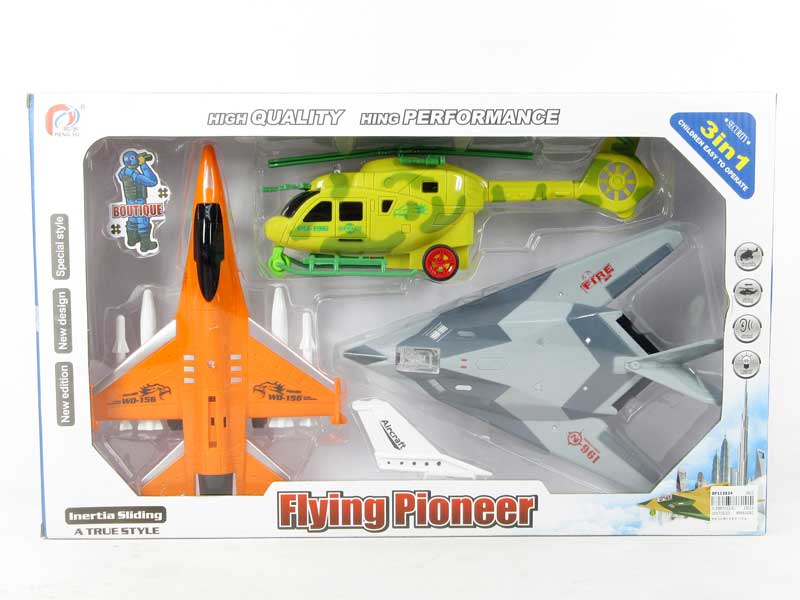 Friction Airplane W/L_M(2in1) toys