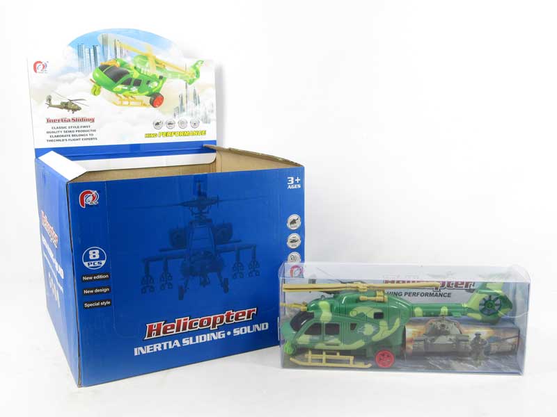 Friction Helicopter W/L_M(8in1) toys