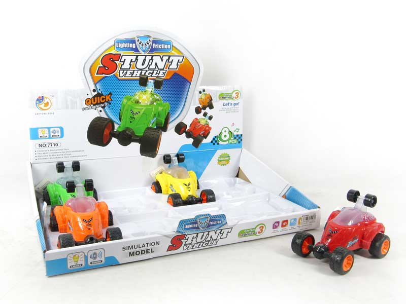 Friction Stunt Car W/L(8in1) toys
