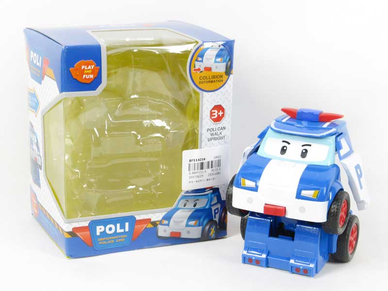 Frction Transforms Police Car(2C) toys