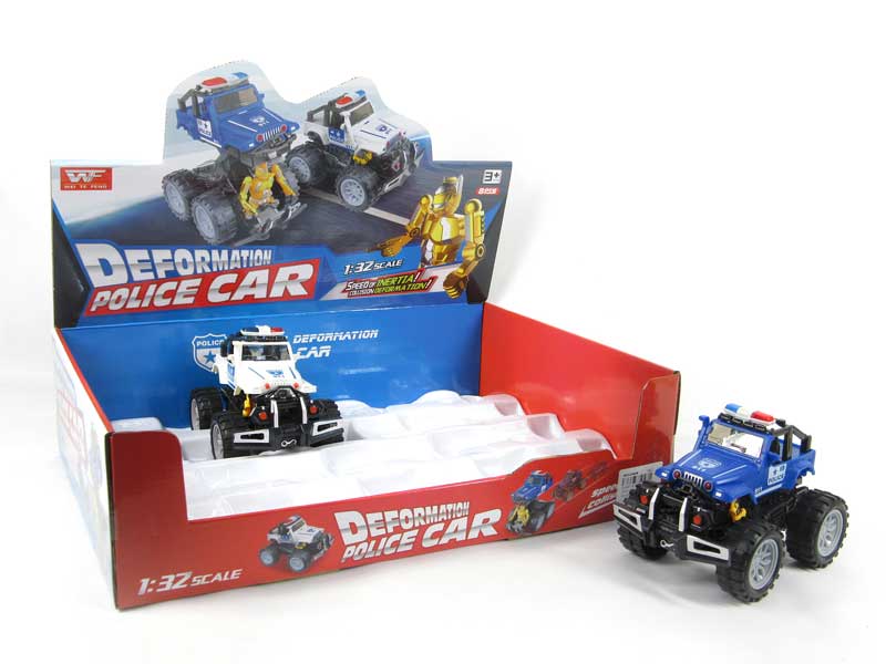 Frction Transforms Police Car(8in1) toys