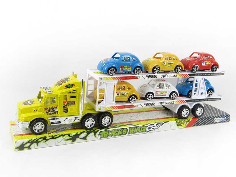 Friction Truck Tow Free Wheel Car(2C ) toys