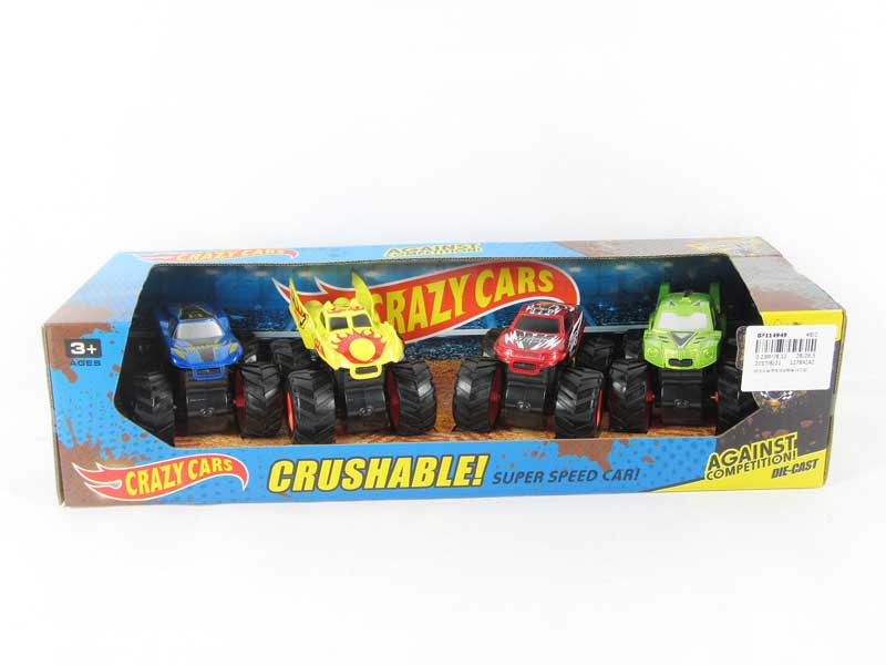Die Cast Cross-country Car Friction(4in1) toys