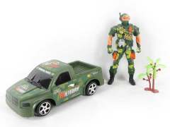 Friction Car & Soldier