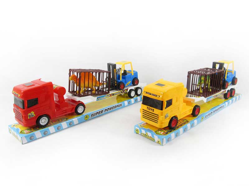 Friction Truck Tow Dinosaur(2S2C) toys